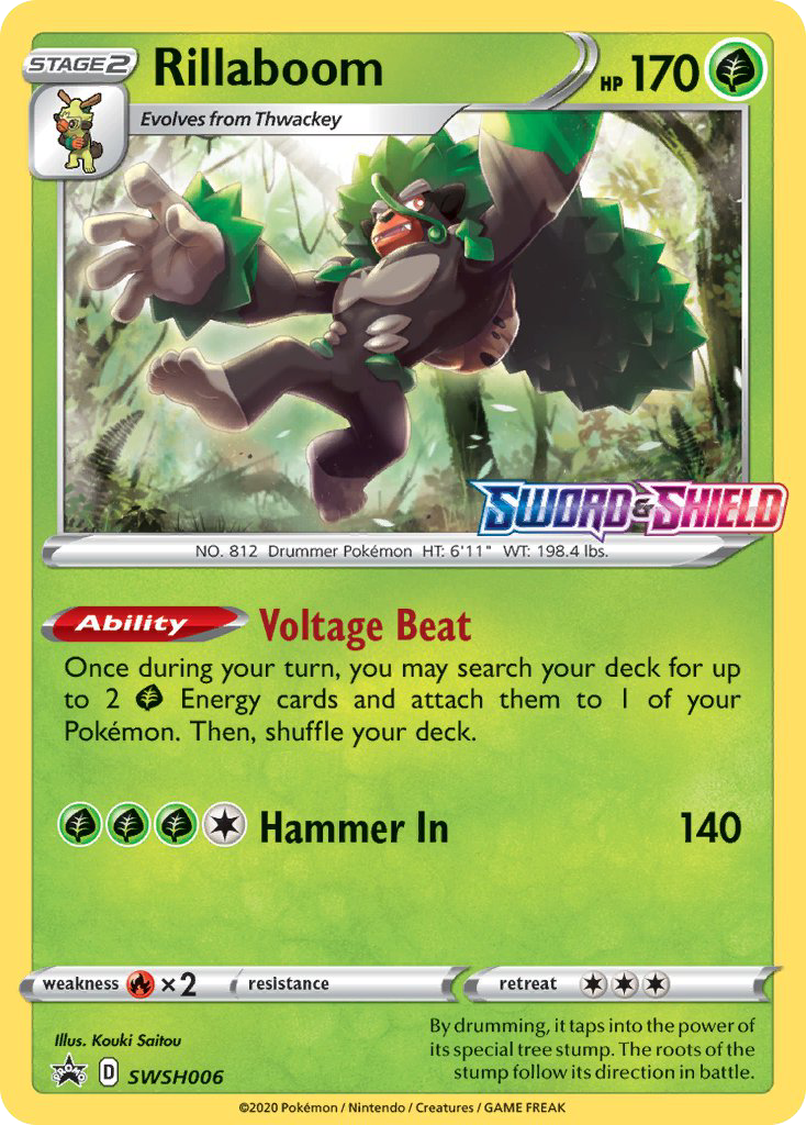 Sword & Shield Promo's Holo Rillaboom #6